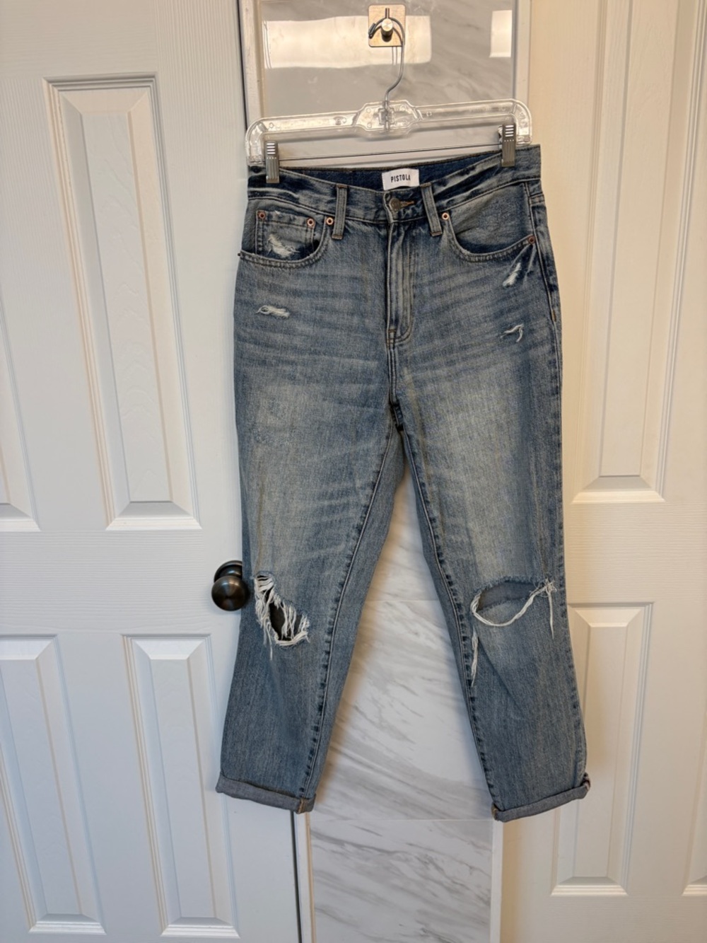 Pistola Presley Distressed Boyfriend Jeans